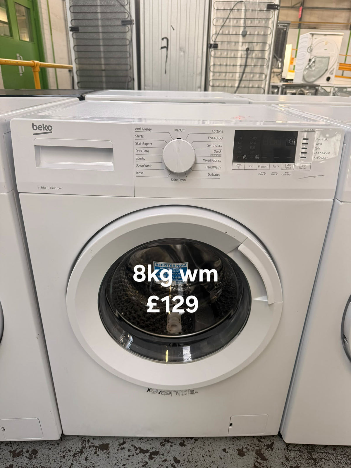 Beko 8kg washing machine Refurbished | 120 Day Warranty | Free Delivery