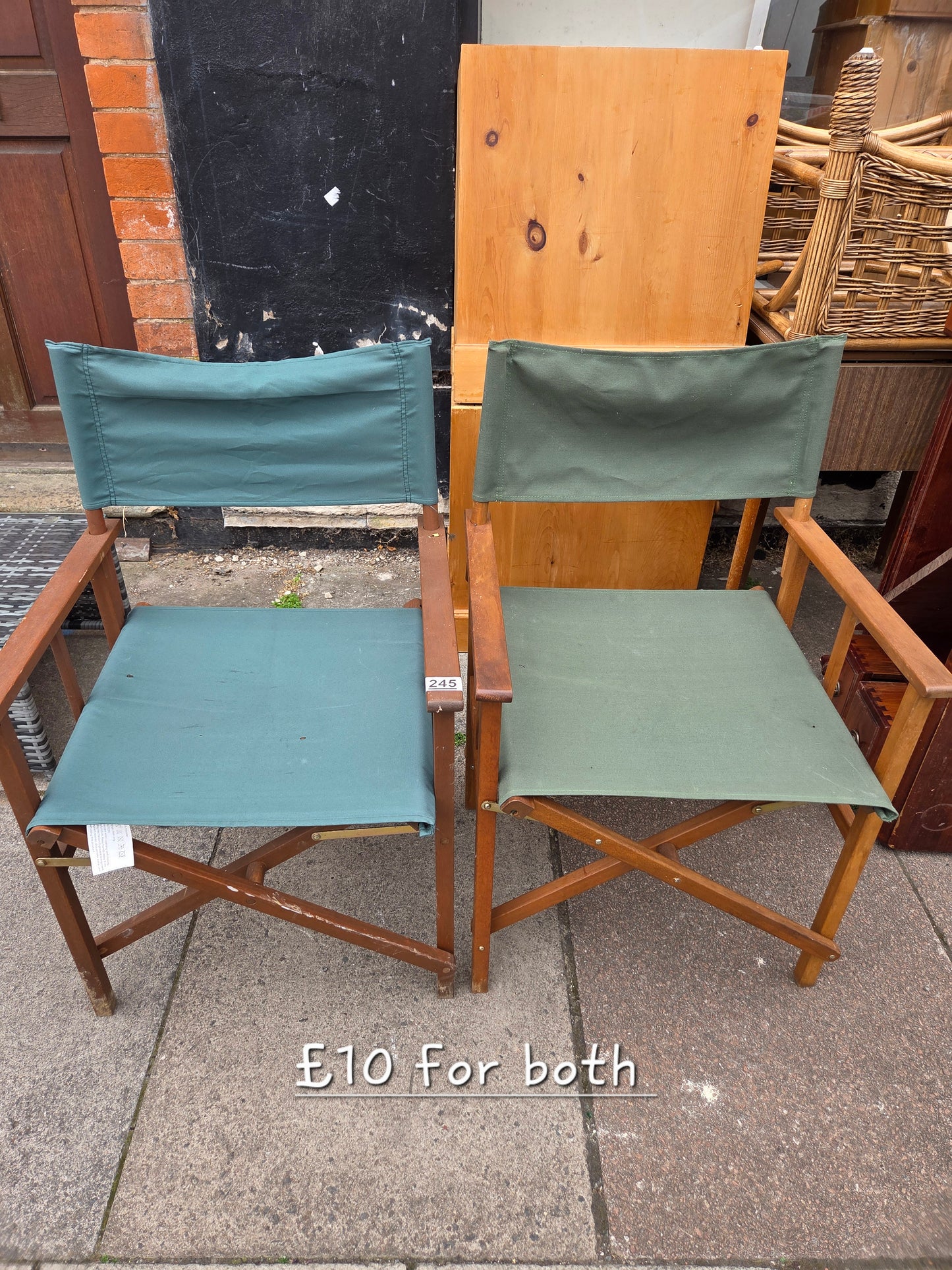 2 director chairs π Free delivery in Leicester π
