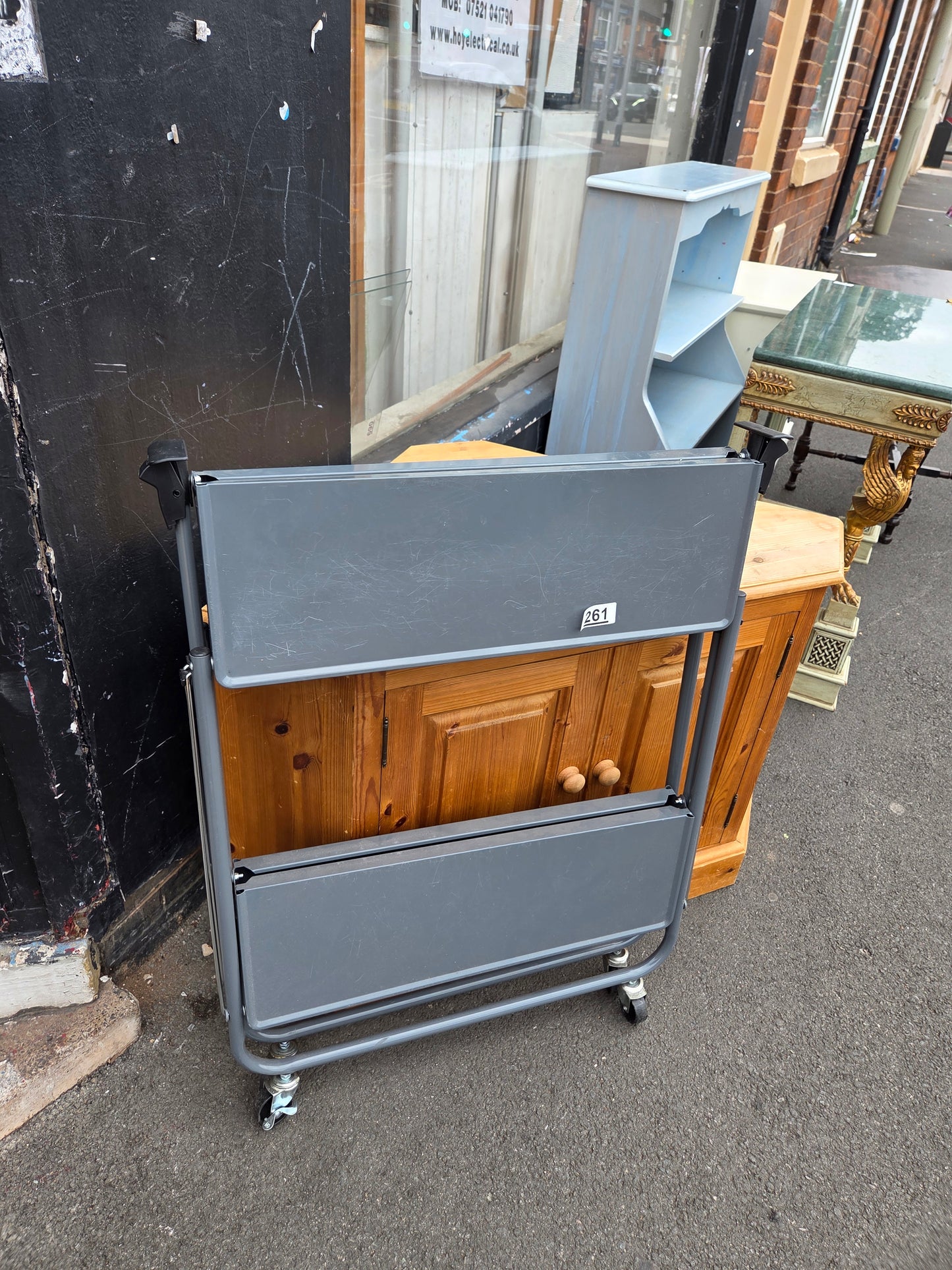 Folding metal trolley π Free delivery in Leicester π