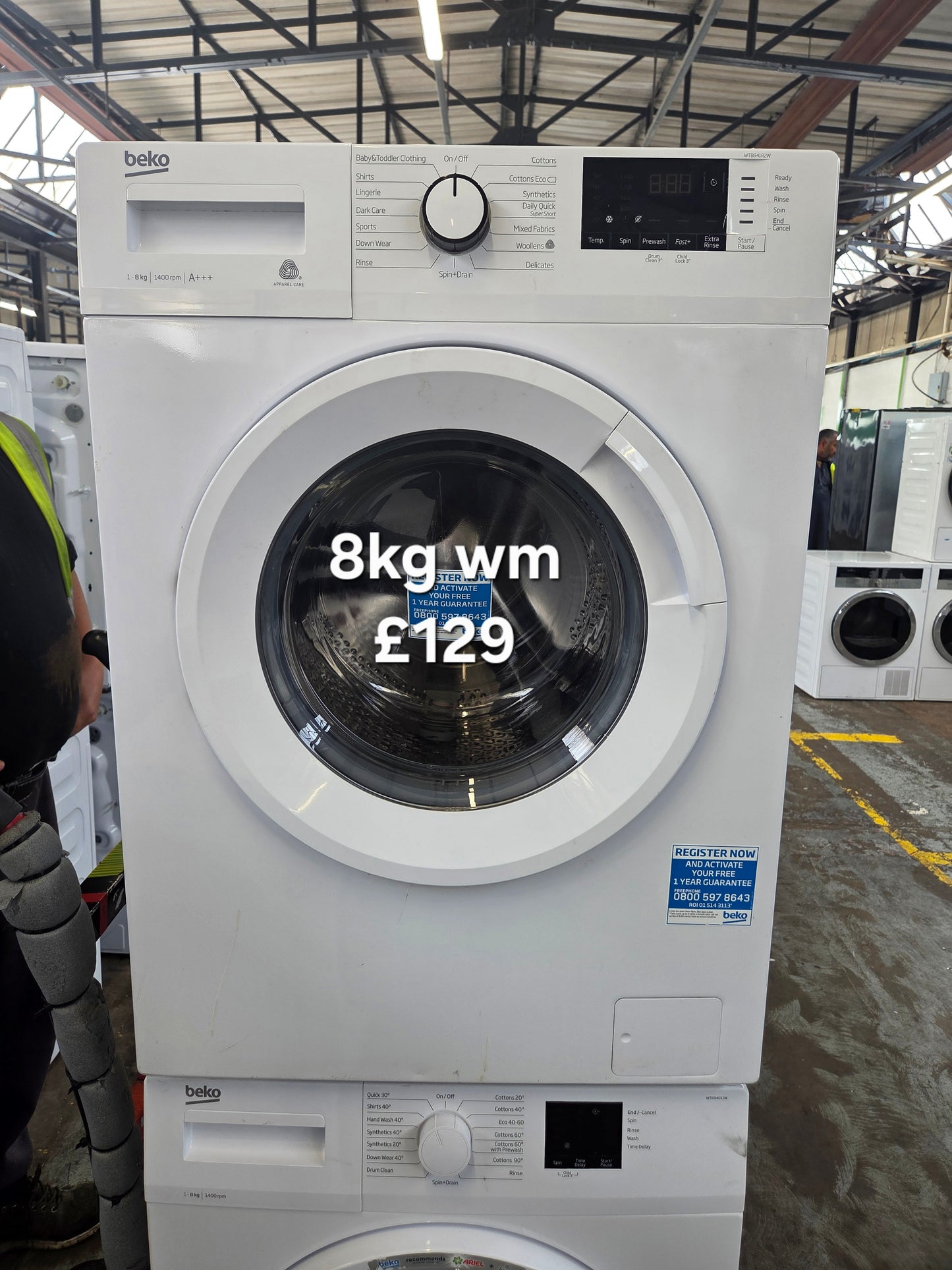 Beko 8kg washing machine π Free Delivery π 120 Days Warranty π