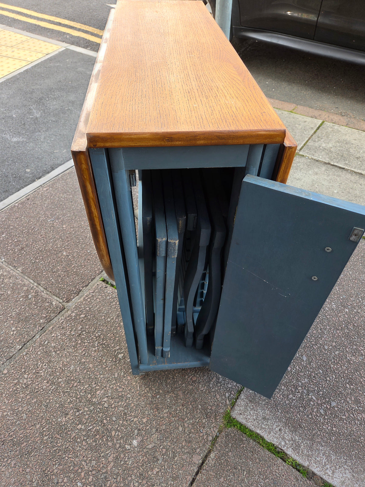 Stowaway dining table and 4 chairs Free Delivery in Leicester