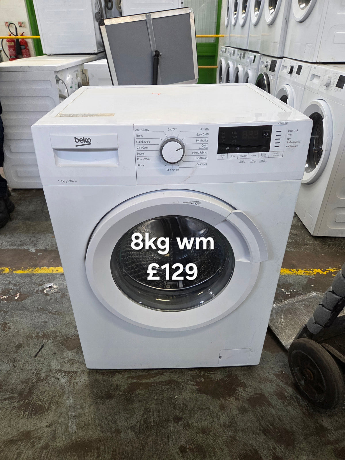 Beko WTL84141W 8kg washing machine Refurbished | 120 Day Warranty | Free Delivery