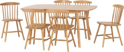 Emery Extending Dining Set (6 Chairs)
Natural Oak Effect