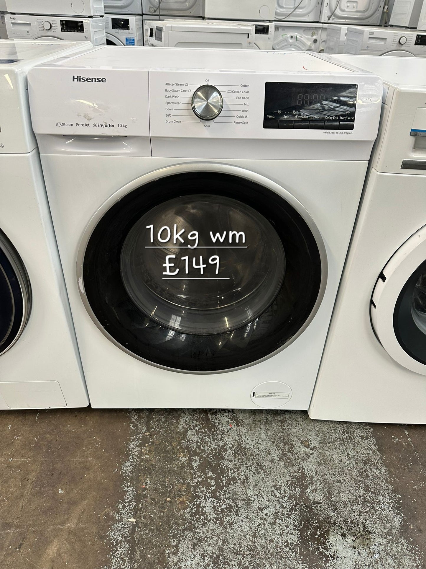 Hisense 10kg washing machine π Free Delivery π 120 Days Warranty π