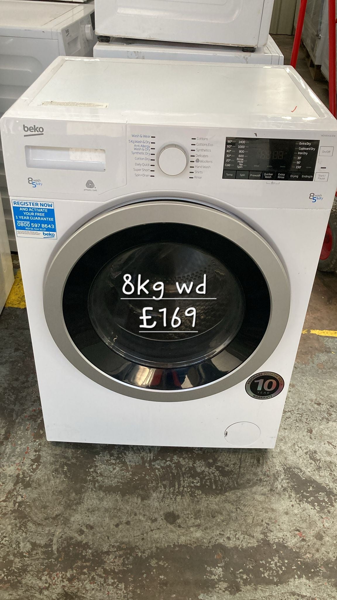 Beko 8kg Washer Dryer π Free Delivery π 120 Days Warranty π