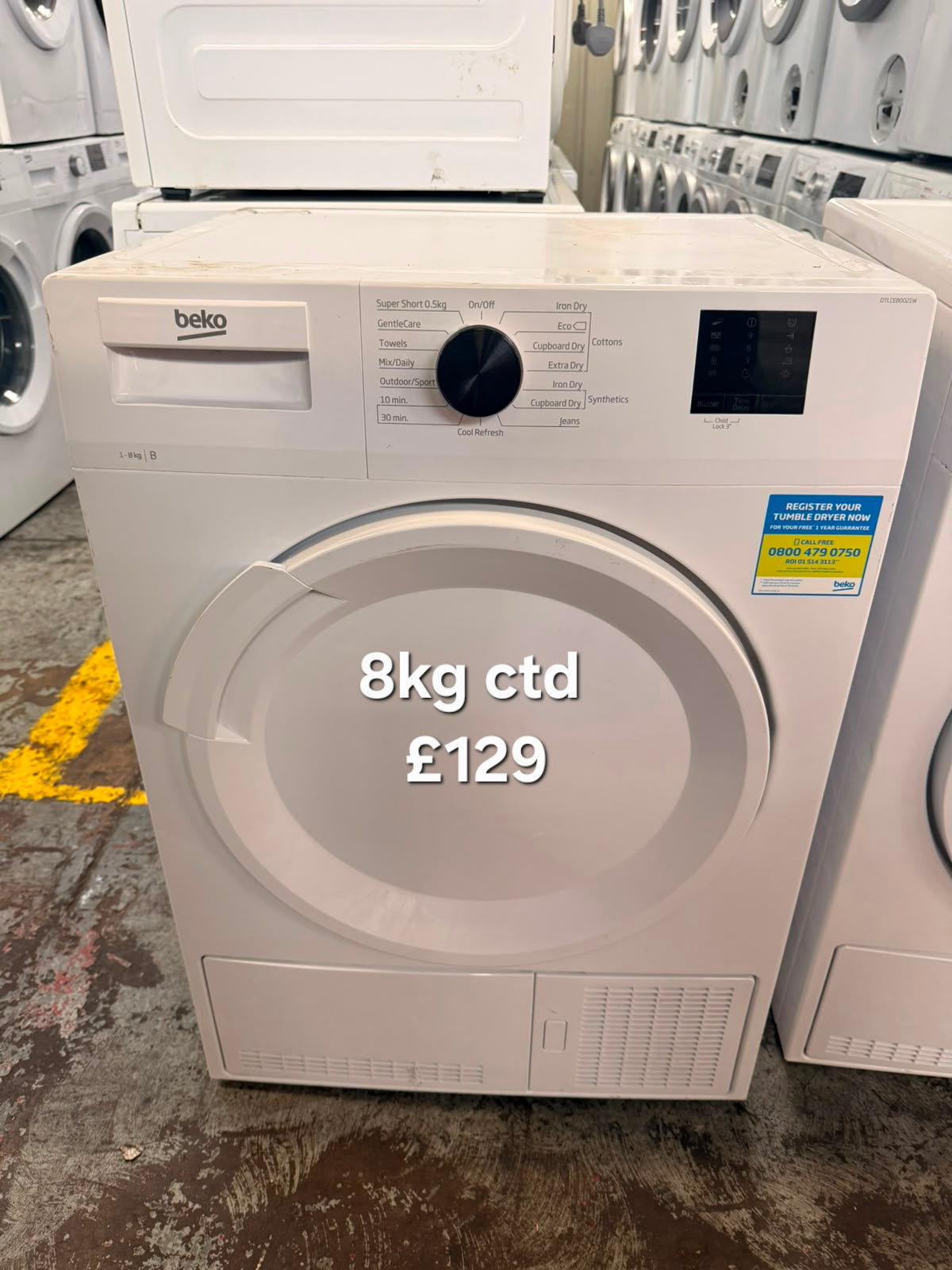 Beko 8kg condenser π Free Delivery π 120 Days Warranty π