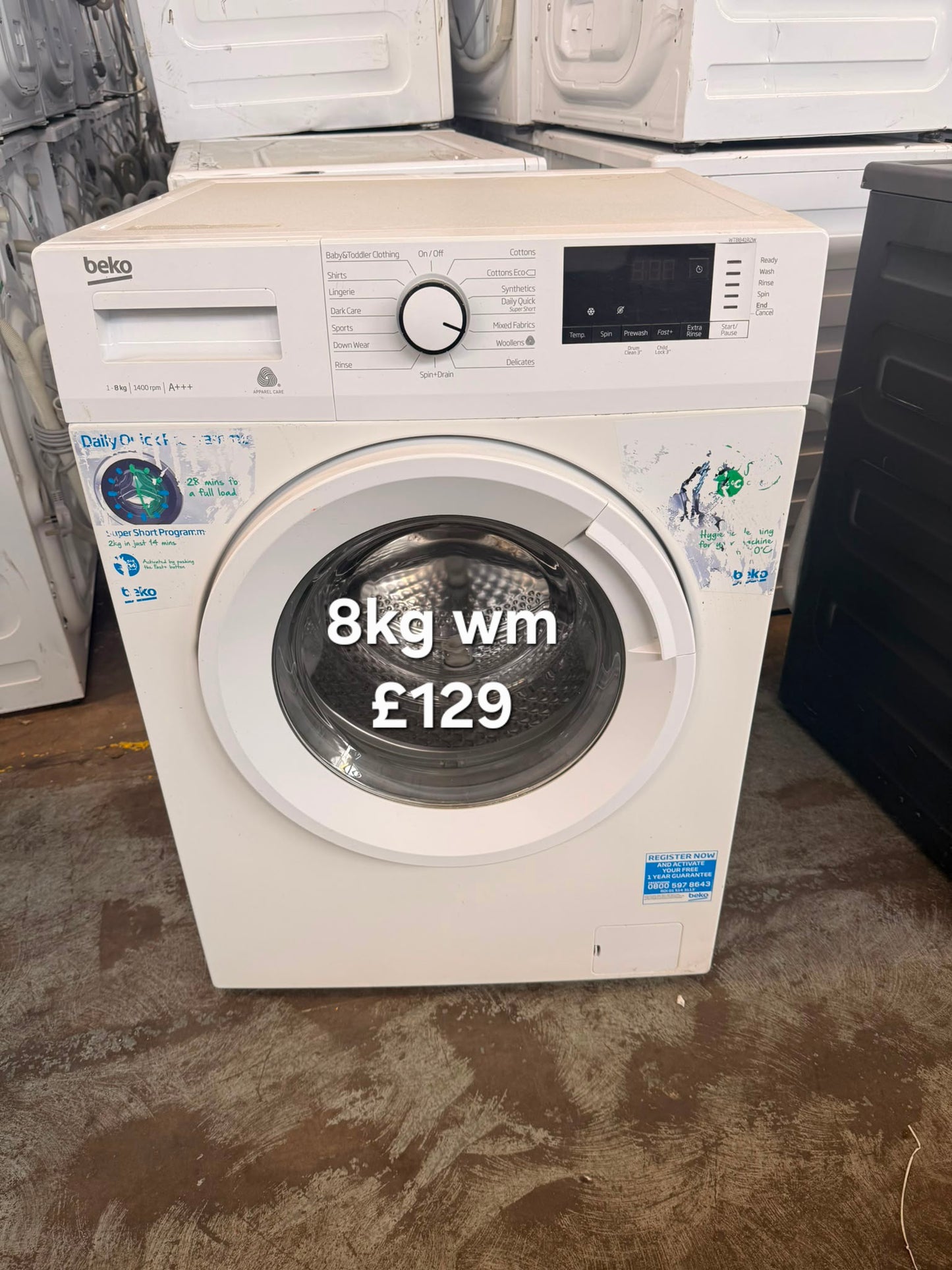 Beko 8kg washing machine π Free Delivery π 120 Days Warranty π