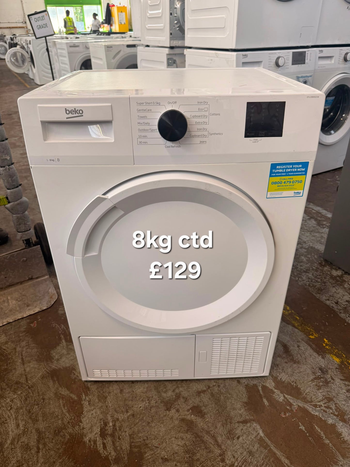 Beko 8kg condenser tumble dryer π Free Delivery π 120 Days Warranty π