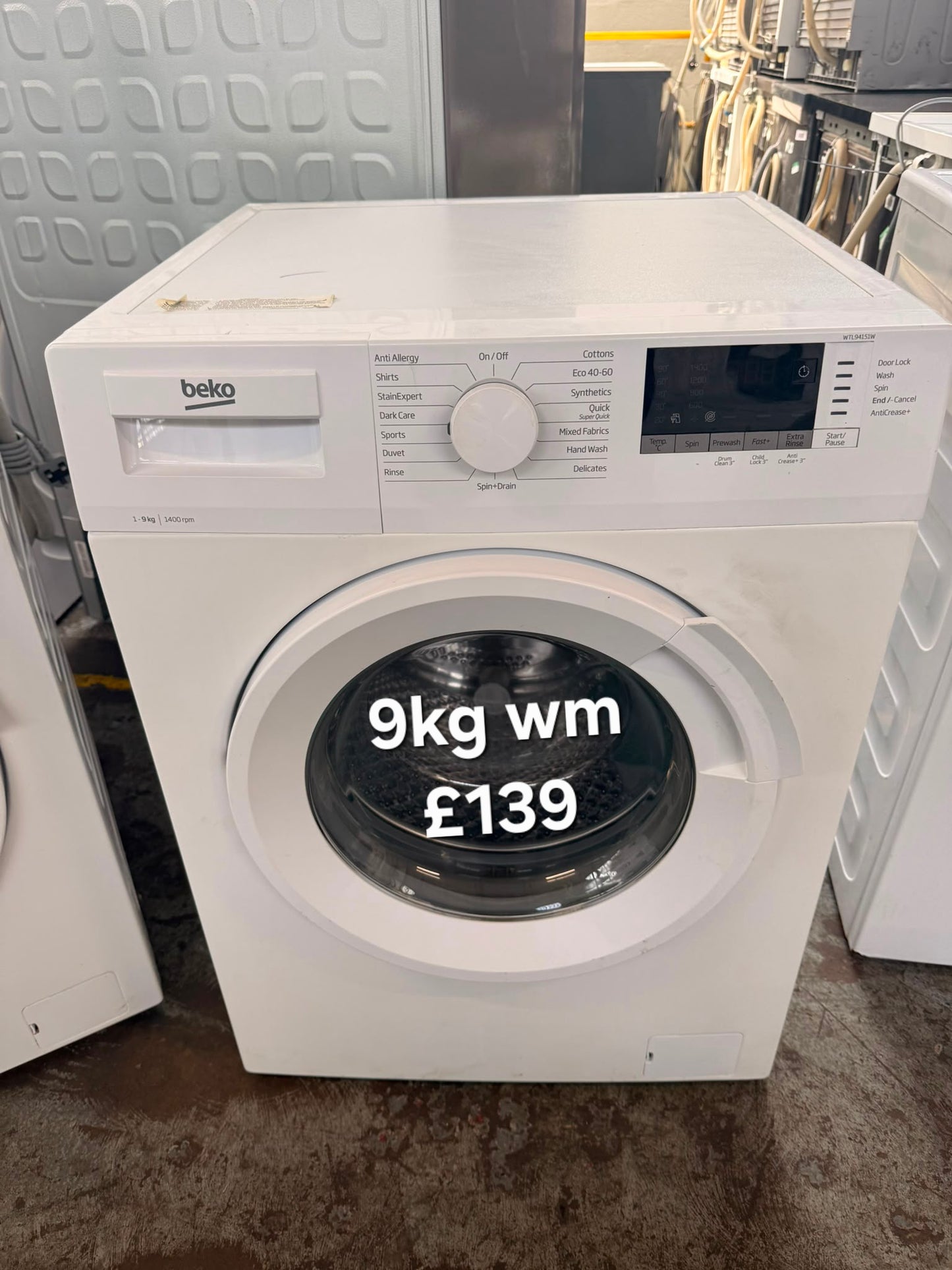 Beko 9kg washing machine π Free Delivery π 120 Days Warranty π