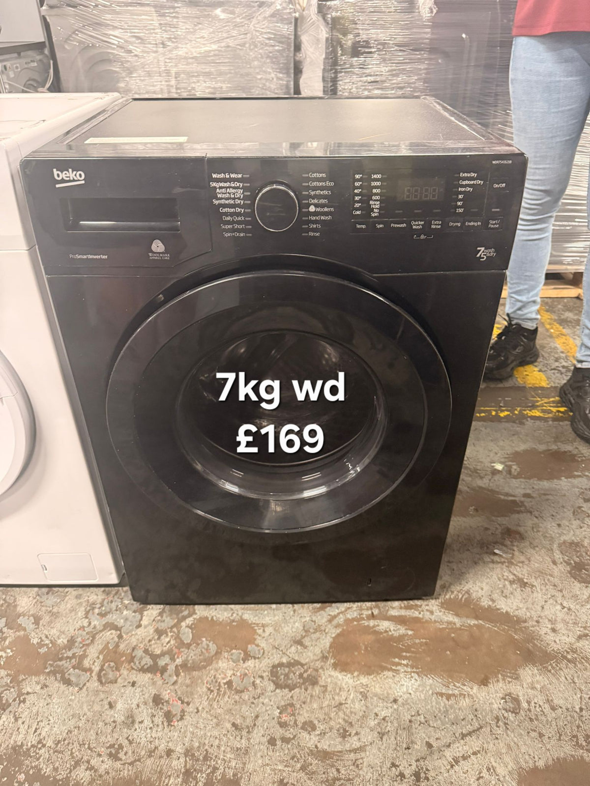 Beko WDR7543121B 7kg washer dryer Refurbished | 120 Day Warranty | Free Delivery