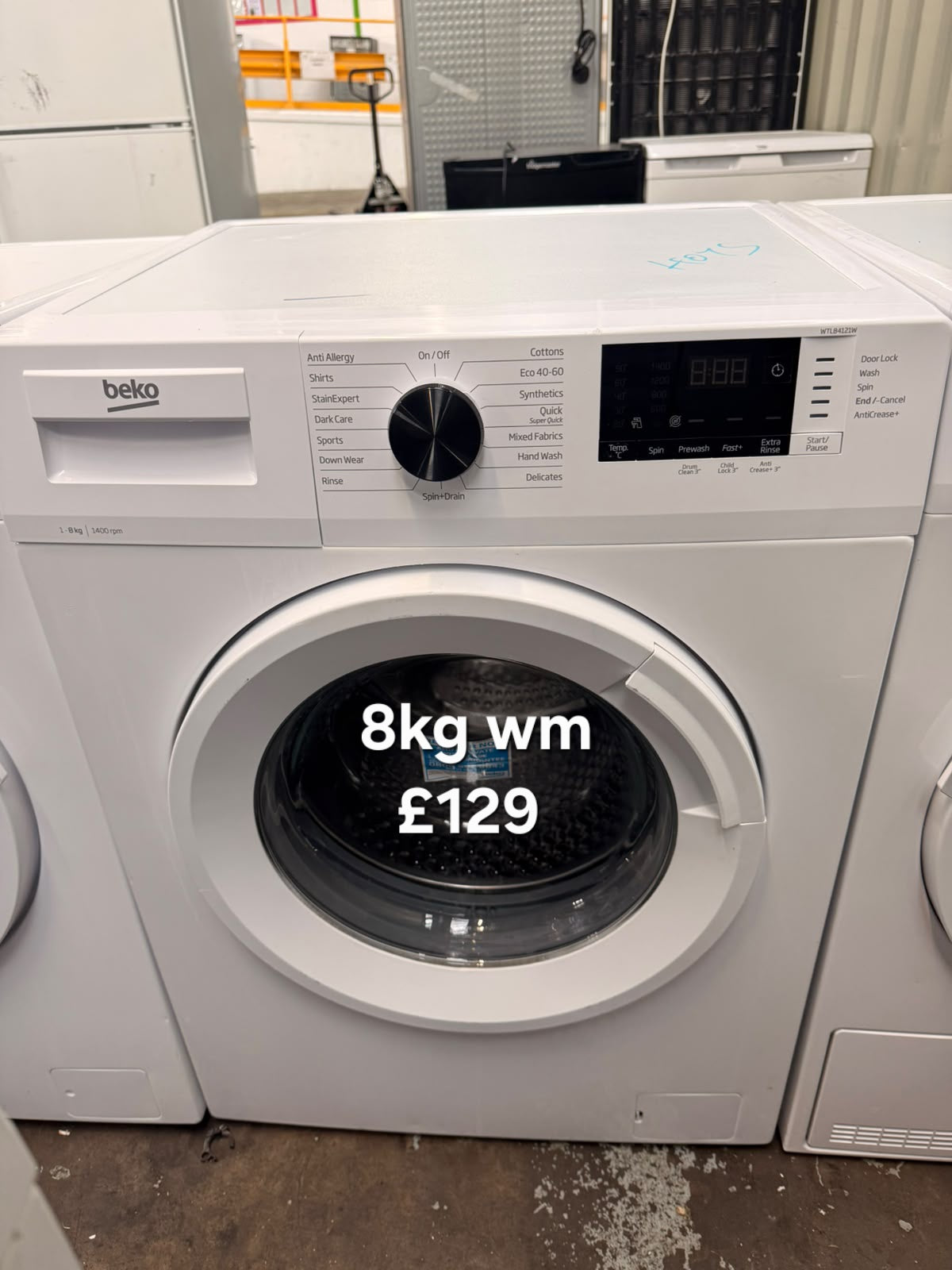 Beko 8kg washing machine Refurbished | 120 Day Warranty | Free Delivery