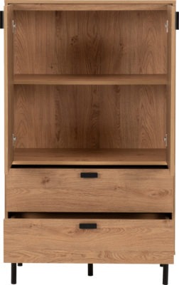 Leon 2 Door 2 Drawer Cabinet
Medium Oak Effect