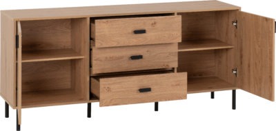 Leon 2 Door 3 Drawer Sideboard
Medium Oak Effect