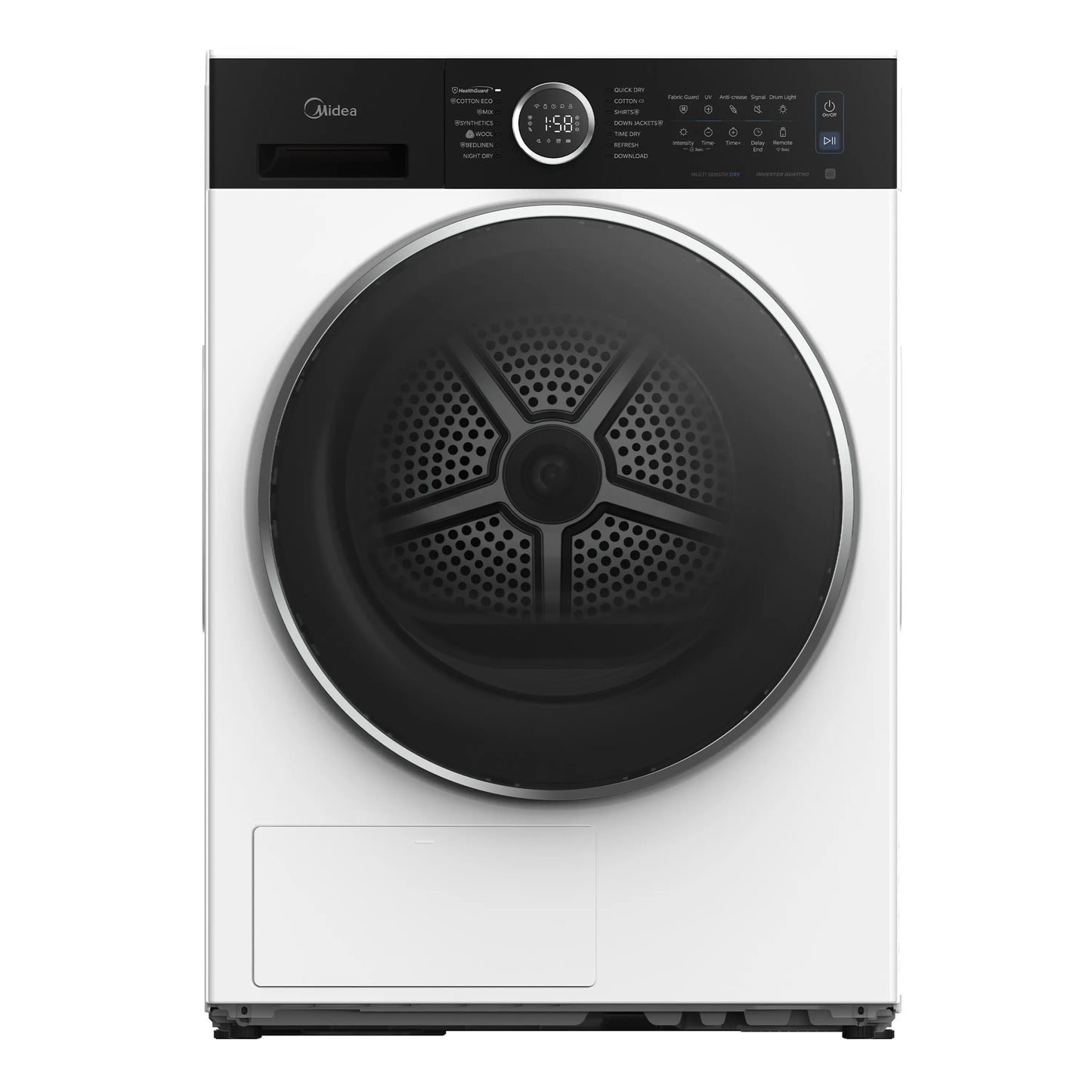 Midea MD205H80WBC/W-UK 8kg Heat Pump Tumble Dryer - White A+++ Rated