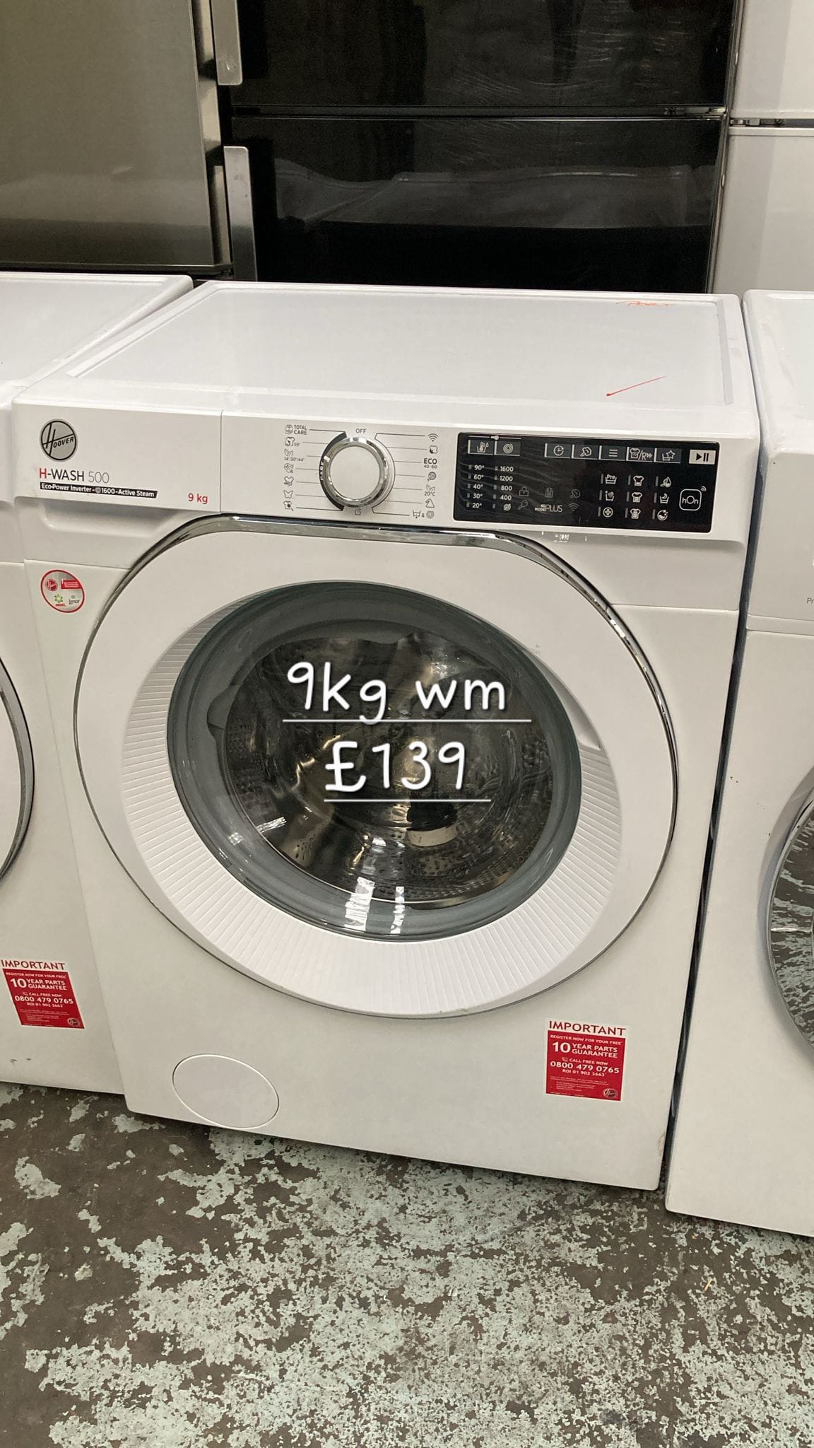 Hoover 9kg washing machine π Free Delivery π 120 Days Warranty π