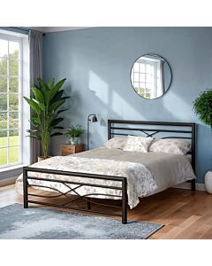 Kelly 4'6" Bed - Black