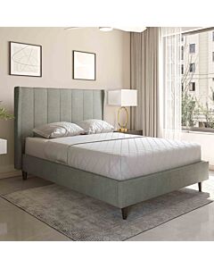 Amelia 4'6" Bed - Dark Grey Fabric