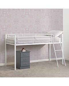 Kora Mid Sleeper Bed - White