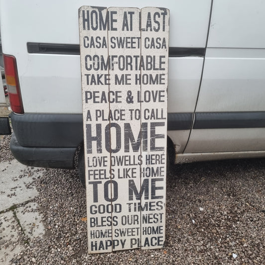 Wooden sign