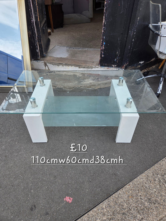 Glass coffee table 🌟 Free delivery in Leicester 🌟