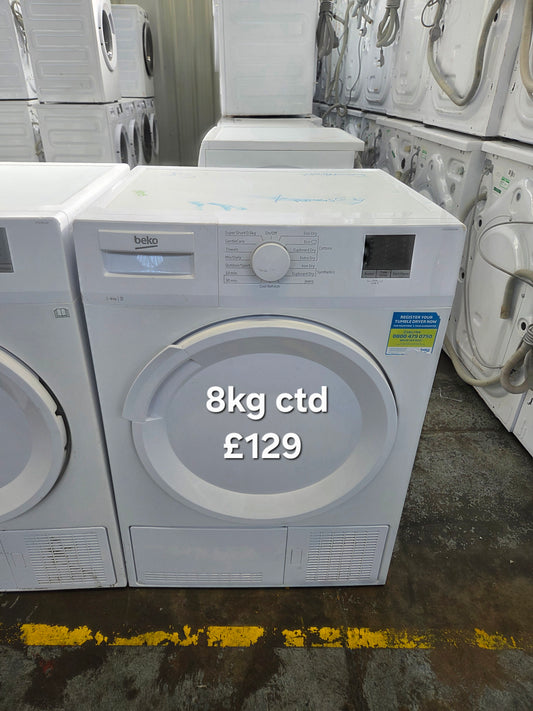 Beko 8kg condenser tumble dryer 🌟 Free Delivery 🌟 120 Days Warranty 🌟