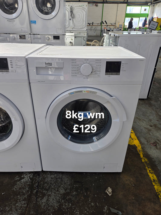 Beko 8kg washing machine 🌟 Free Delivery 🌟 120 Days Warranty 🌟