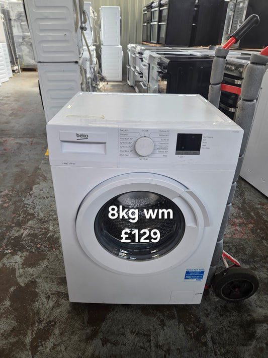 Beko 8kg washing machine 🌟 Free Delivery 🌟 120 Days Warranty 🌟