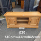 Oak tv unit 🌟 Free delivery in Leicester 🌟