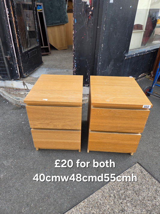2 ikea bedside tables 🌟 Free delivery in Leicester 🌟