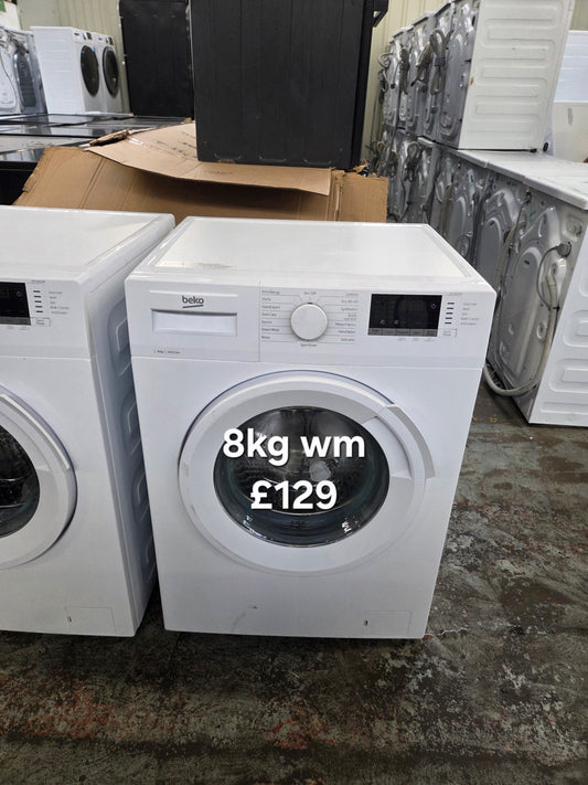 Beko 8kg washing machine 🌟 Free Delivery 🌟 120 Days Warranty 🌟