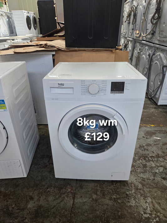 Beko 8kg washing machine 🌟 Free Delivery 🌟 120 Days Warranty 🌟