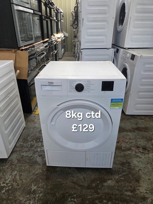 Beko 8kg condenser tumble dryer 🌟 Free Delivery 🌟 120 Days Warranty 🌟