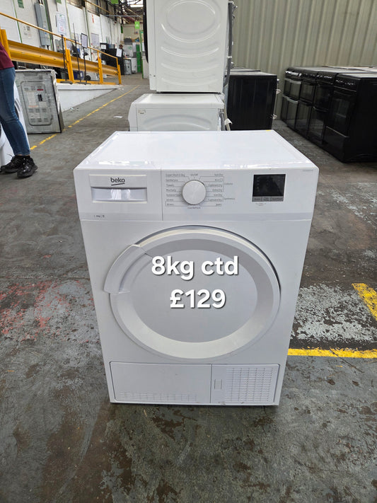 Beko 8kg condenser tumble dryer 🌟 Free Delivery 🌟 120 Days Warranty 🌟