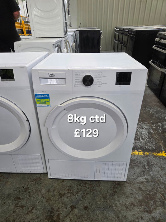 Beko 8kg condenser tumble dryer 🌟 Free Delivery 🌟 120 Days Warranty 🌟