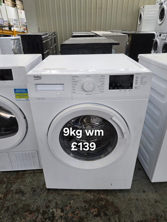Beko 9kg washing machine 🌟 Free Delivery 🌟 120 Days Warranty 🌟