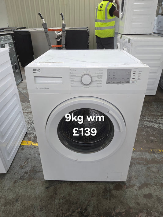 Beko 9kg washing machine 🌟 Free Delivery 🌟 120 Days Warranty 🌟