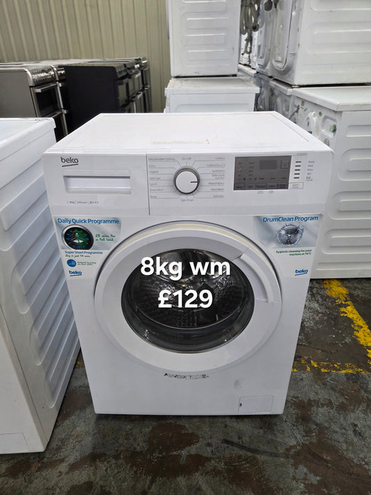 Beko 8kg washing machine 🌟 Free Delivery 🌟 120 Days Warranty 🌟