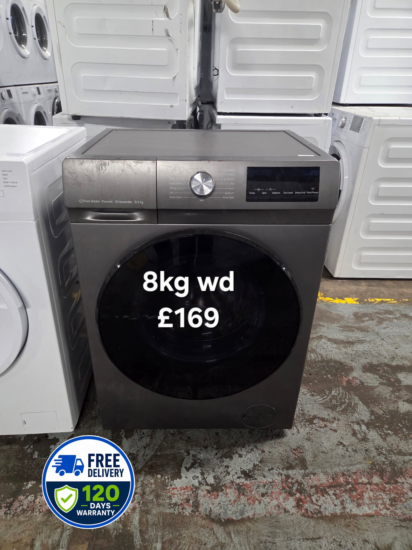 Hisense 8kg Washer Dryer Refurbished | 120 Day Warranty | Free Delivery