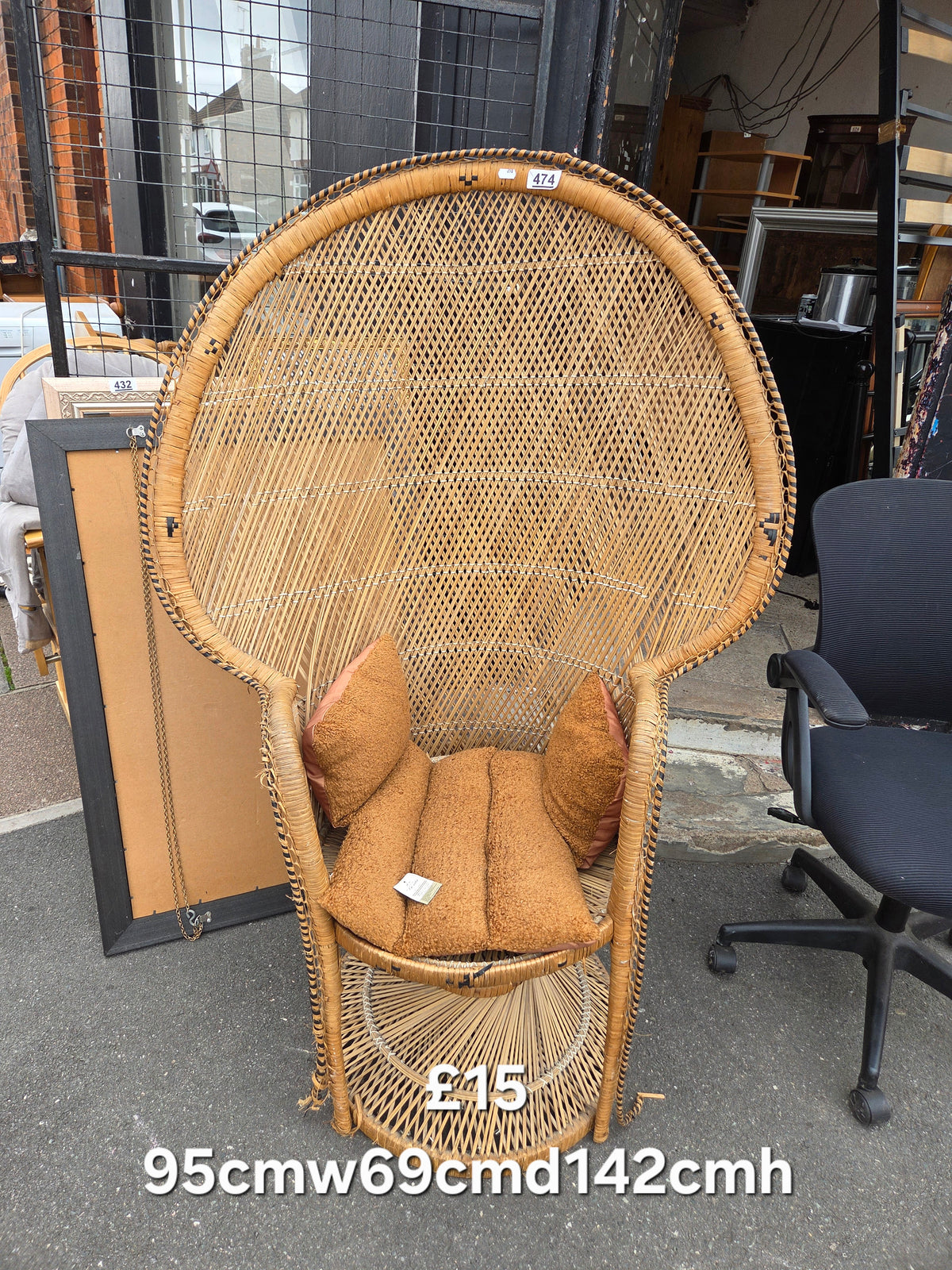 Peacock chair Free Delivery in Leicester