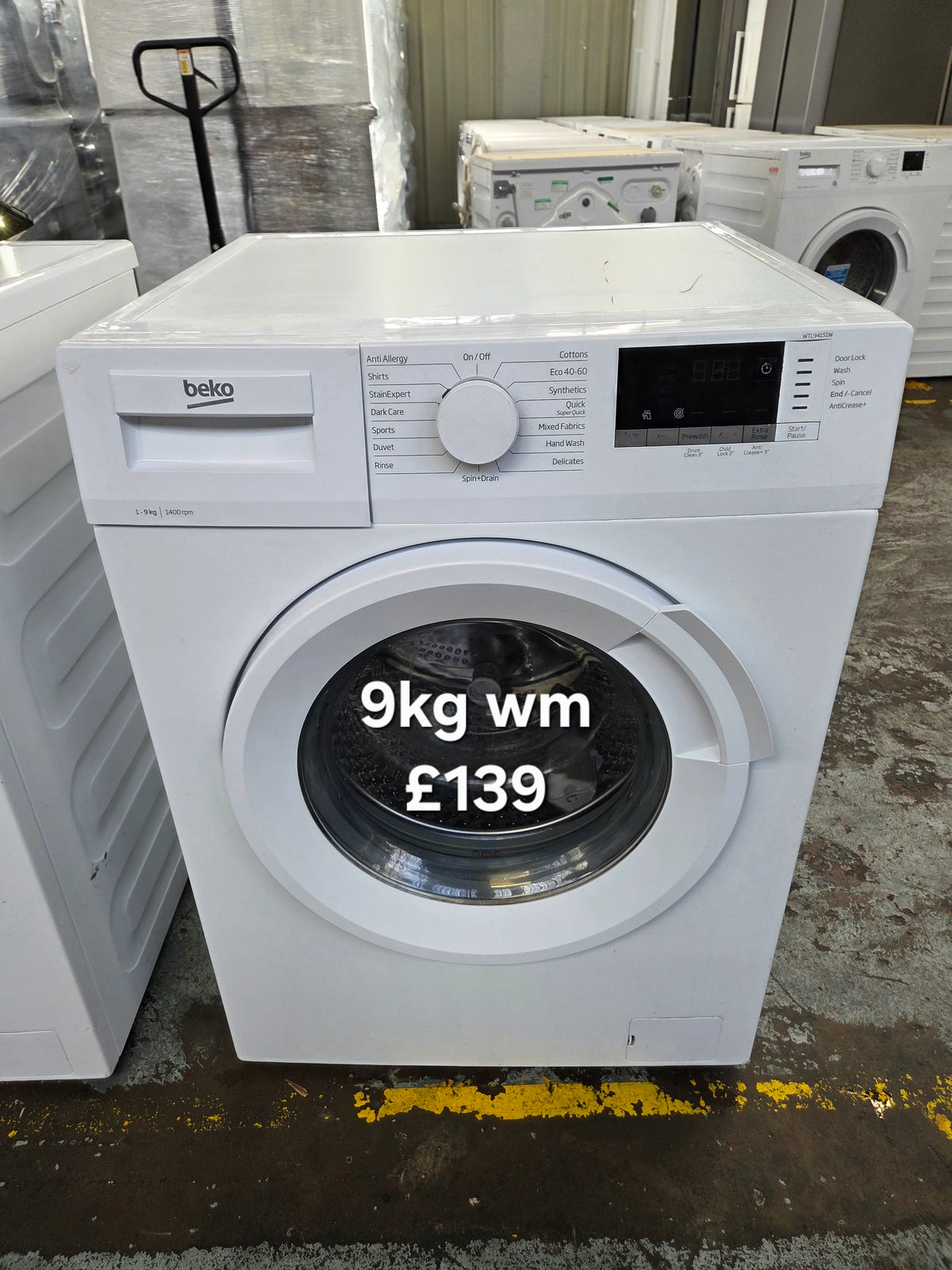 Beko WTL94151W 9kg washing machine Refurbished | 120 Day Warranty | Free Delivery