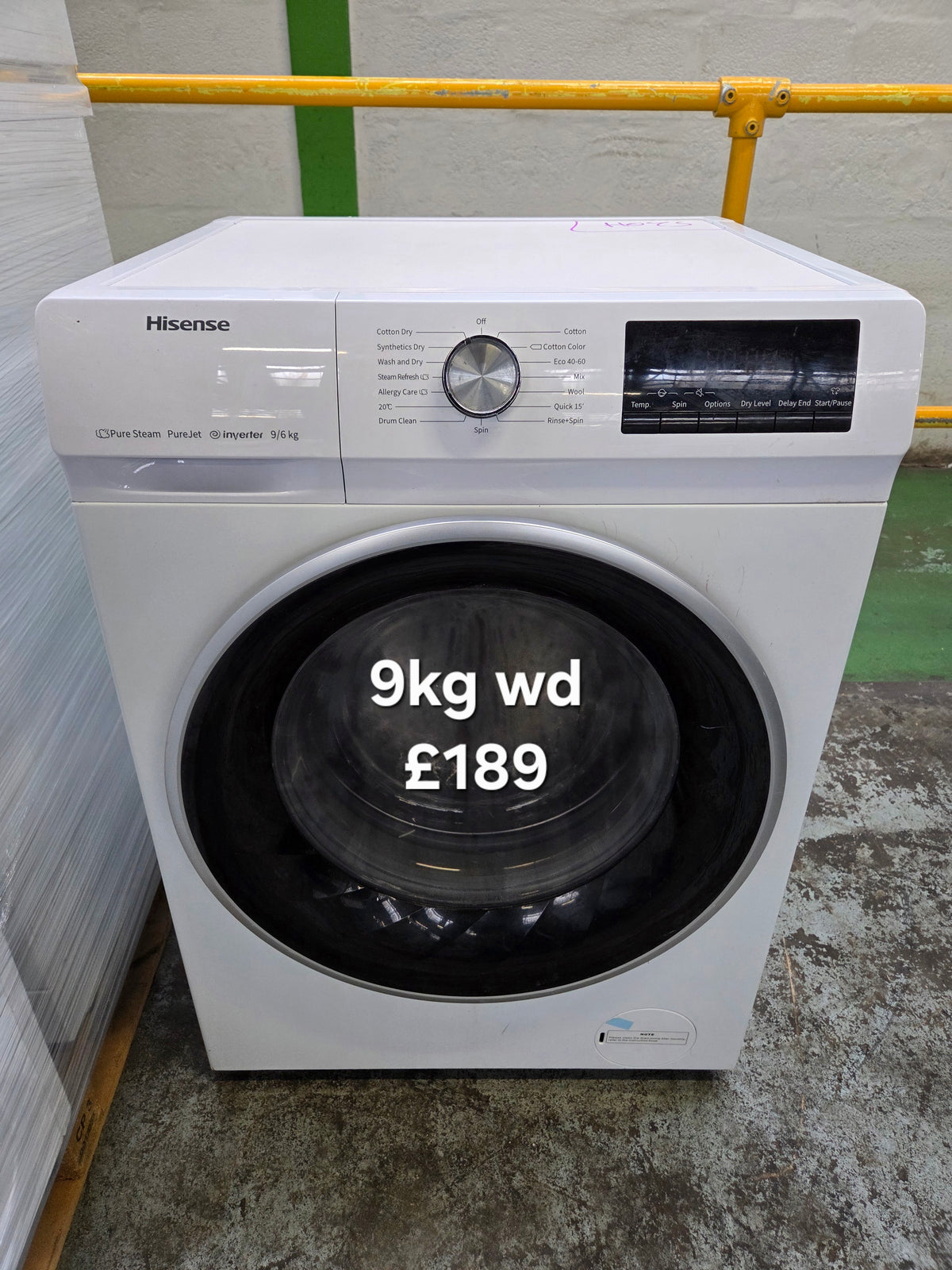 Hisense WDQY9014EVJM 9kg washer dryer Refurbished | 120 Day Warranty | Free Delivery