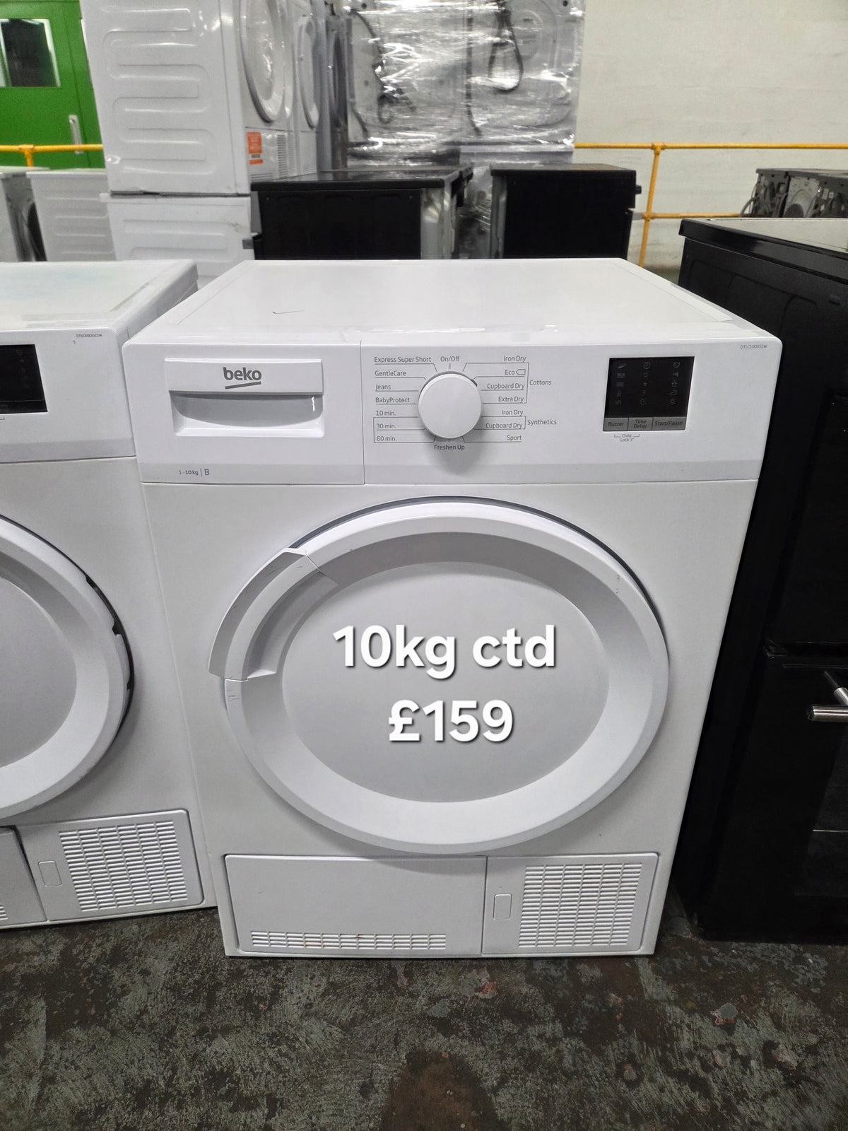 Beko DTLC100051W 10kg condenser tumble dryer Refurbished | 120 Day Warranty | Free Delivery