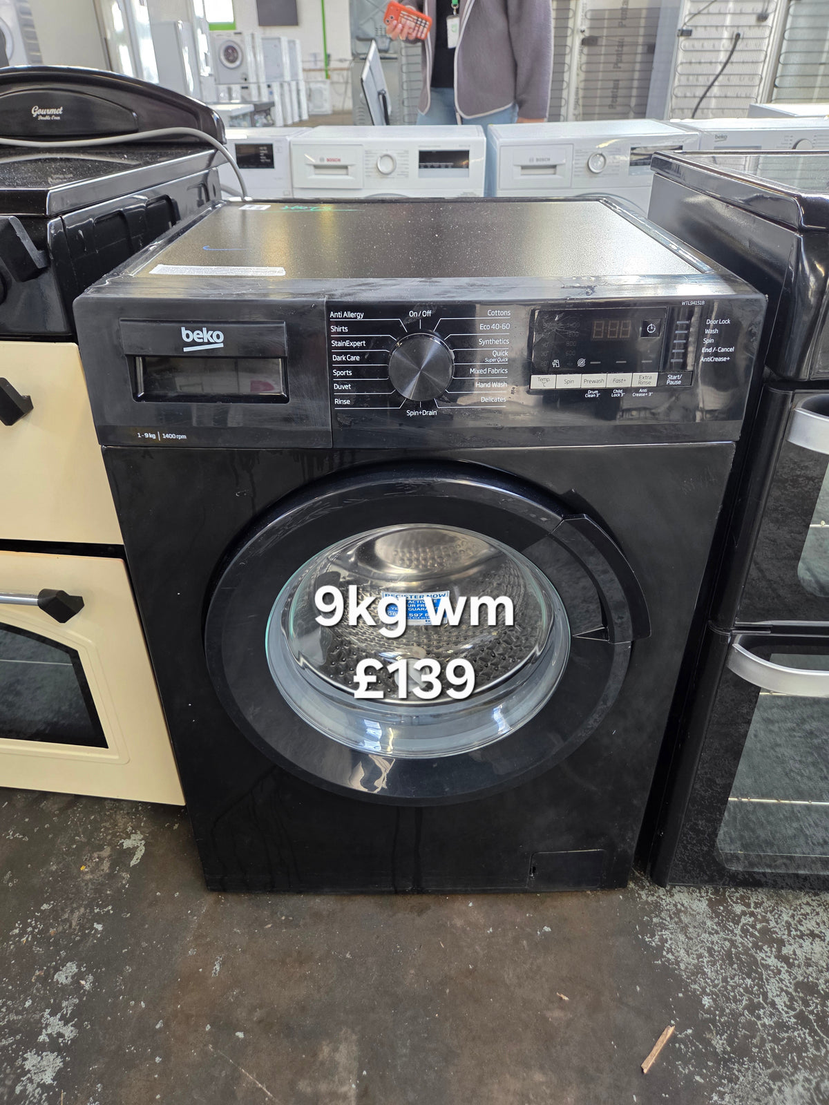 Beko WTL94151B 9kg washing machine Refurbished | 120 Day Warranty | Free Delivery