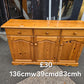 Pine sideboard Free Delivery in Leicester