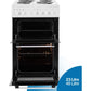 Altimo 50cm Electric Single Oven Cooker - CETS502W