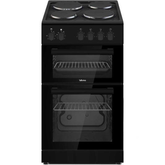 Altimo CETS502B 500mm Twin Cavity Freestanding Cooker - Black