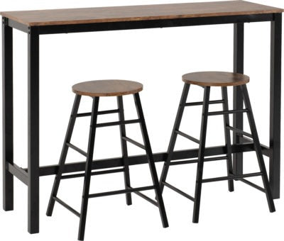 Athens Breakfast Bar Set
Acacia Effect/Black