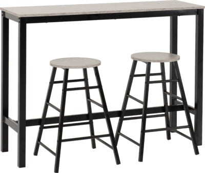 Athens Breakfast Bar Set
Concrete Effect/Black