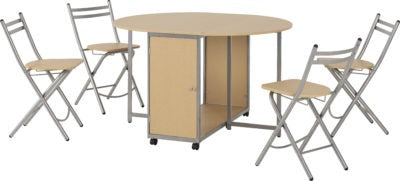 Budget Butterfly Dining Set
Beech/Silver