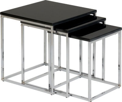 Charisma Nest Of Tables
Black Gloss/Chrome